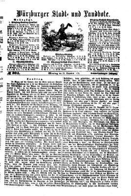 Würzburger Stadt- und Landbote Montag 22. Dezember 1873