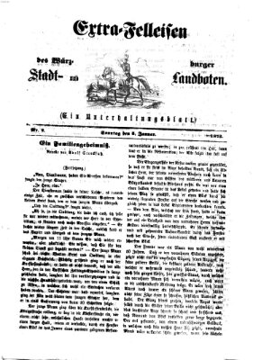 Extra-Felleisen (Würzburger Stadt- und Landbote) Sonntag 5. Januar 1873