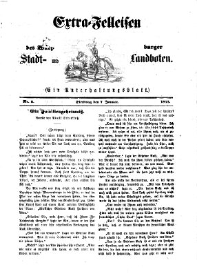 Extra-Felleisen (Würzburger Stadt- und Landbote) Dienstag 7. Januar 1873