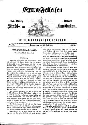 Extra-Felleisen (Würzburger Stadt- und Landbote) Donnerstag 27. Februar 1873