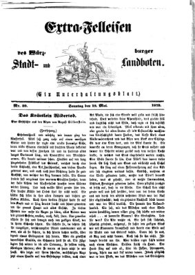 Extra-Felleisen (Würzburger Stadt- und Landbote) Sonntag 18. Mai 1873