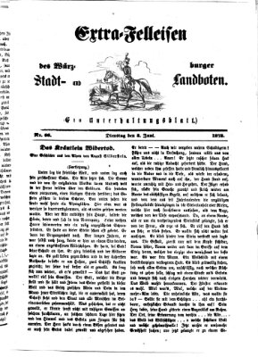 Extra-Felleisen (Würzburger Stadt- und Landbote) Dienstag 3. Juni 1873