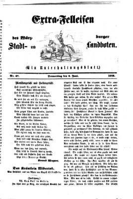 Extra-Felleisen (Würzburger Stadt- und Landbote) Donnerstag 5. Juni 1873