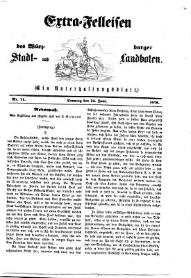 Extra-Felleisen (Würzburger Stadt- und Landbote) Sonntag 15. Juni 1873