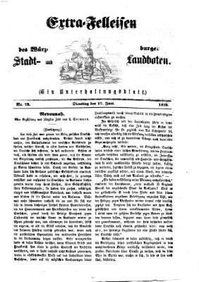 Extra-Felleisen (Würzburger Stadt- und Landbote) Dienstag 17. Juni 1873