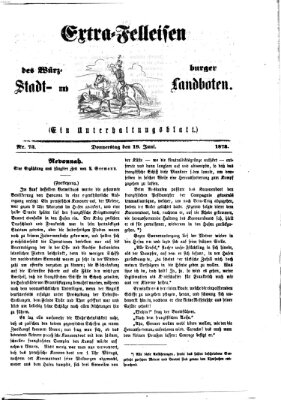 Extra-Felleisen (Würzburger Stadt- und Landbote) Donnerstag 19. Juni 1873