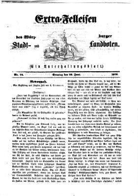 Extra-Felleisen (Würzburger Stadt- und Landbote) Sonntag 22. Juni 1873