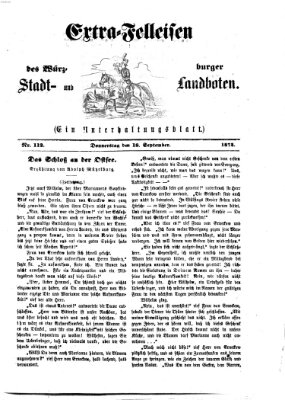 Extra-Felleisen (Würzburger Stadt- und Landbote) Donnerstag 18. September 1873