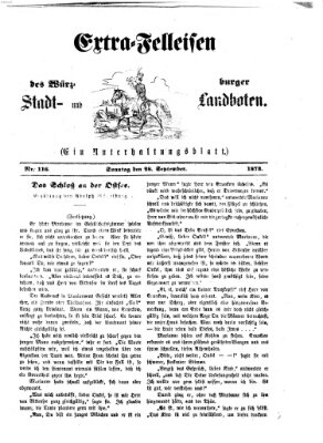 Extra-Felleisen (Würzburger Stadt- und Landbote) Sonntag 28. September 1873