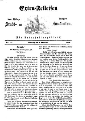 Extra-Felleisen (Würzburger Stadt- und Landbote) Dienstag 9. Dezember 1873