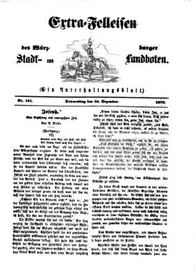 Extra-Felleisen (Würzburger Stadt- und Landbote) Donnerstag 18. Dezember 1873