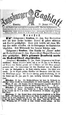 Augsburger Tagblatt Sonntag 29. Januar 1871