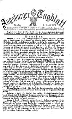 Augsburger Tagblatt Dienstag 8. April 1873