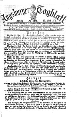 Augsburger Tagblatt Freitag 23. Mai 1873