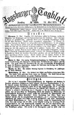 Augsburger Tagblatt Samstag 24. Mai 1873