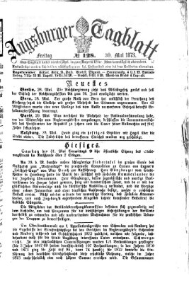 Augsburger Tagblatt Freitag 30. Mai 1873