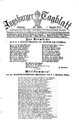 Augsburger Tagblatt Sonntag 3. August 1873