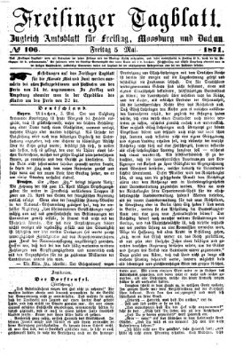 Freisinger Tagblatt (Freisinger Wochenblatt) Freitag 5. Mai 1871