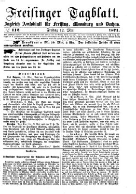 Freisinger Tagblatt (Freisinger Wochenblatt) Freitag 12. Mai 1871