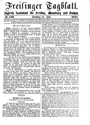 Freisinger Tagblatt (Freisinger Wochenblatt) Dienstag 25. Juli 1871