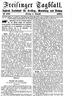 Freisinger Tagblatt (Freisinger Wochenblatt) Freitag 4. August 1871