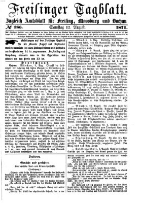 Freisinger Tagblatt (Freisinger Wochenblatt) Samstag 12. August 1871