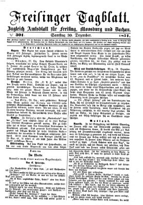 Freisinger Tagblatt (Freisinger Wochenblatt) Samstag 30. Dezember 1871