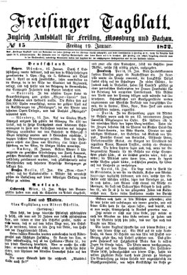 Freisinger Tagblatt (Freisinger Wochenblatt) Freitag 19. Januar 1872