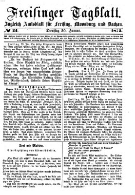 Freisinger Tagblatt (Freisinger Wochenblatt) Dienstag 30. Januar 1872