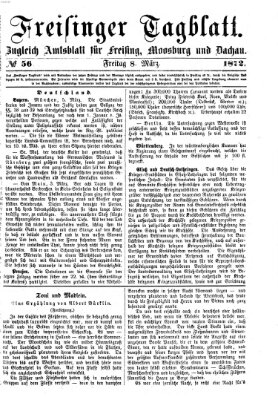 Freisinger Tagblatt (Freisinger Wochenblatt) Freitag 8. März 1872