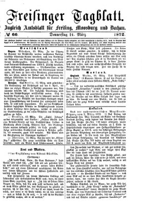 Freisinger Tagblatt (Freisinger Wochenblatt) Donnerstag 21. März 1872