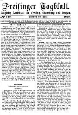 Freisinger Tagblatt (Freisinger Wochenblatt) Mittwoch 29. Mai 1872