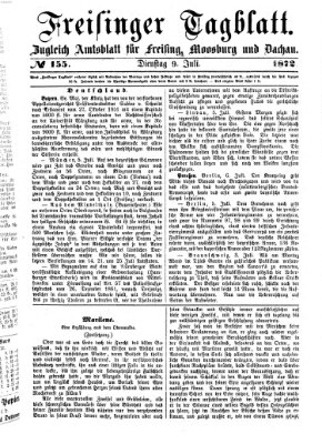 Freisinger Tagblatt (Freisinger Wochenblatt) Dienstag 9. Juli 1872