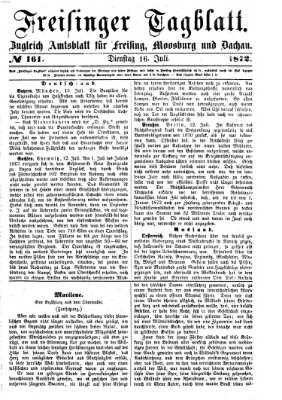 Freisinger Tagblatt (Freisinger Wochenblatt) Dienstag 16. Juli 1872