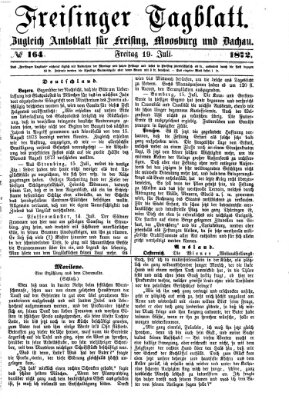 Freisinger Tagblatt (Freisinger Wochenblatt) Freitag 19. Juli 1872