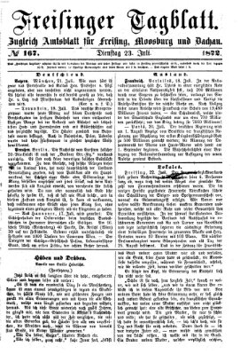 Freisinger Tagblatt (Freisinger Wochenblatt) Dienstag 23. Juli 1872