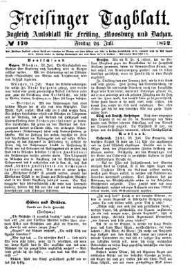 Freisinger Tagblatt (Freisinger Wochenblatt) Freitag 26. Juli 1872