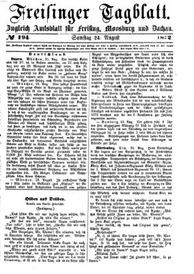 Freisinger Tagblatt (Freisinger Wochenblatt) Samstag 24. August 1872