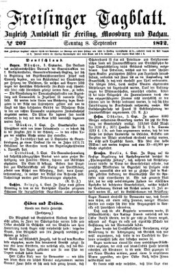 Freisinger Tagblatt (Freisinger Wochenblatt) Sonntag 8. September 1872