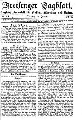 Freisinger Tagblatt (Freisinger Wochenblatt) Dienstag 14. Januar 1873