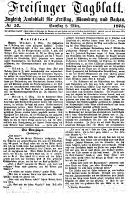 Freisinger Tagblatt (Freisinger Wochenblatt) Samstag 8. März 1873