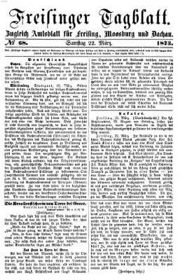 Freisinger Tagblatt (Freisinger Wochenblatt) Samstag 22. März 1873