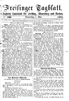 Freisinger Tagblatt (Freisinger Wochenblatt) Donnerstag 1. Mai 1873