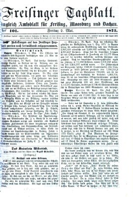 Freisinger Tagblatt (Freisinger Wochenblatt) Freitag 2. Mai 1873