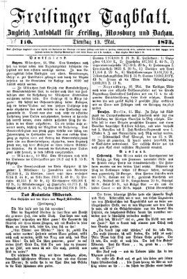 Freisinger Tagblatt (Freisinger Wochenblatt) Dienstag 13. Mai 1873