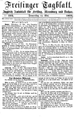 Freisinger Tagblatt (Freisinger Wochenblatt) Donnerstag 15. Mai 1873