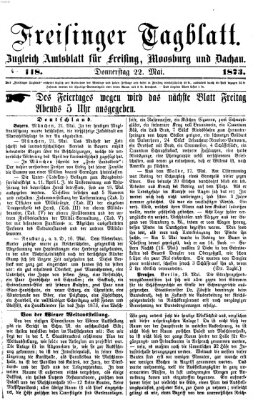 Freisinger Tagblatt (Freisinger Wochenblatt) Donnerstag 22. Mai 1873