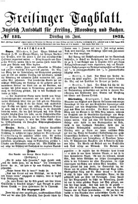 Freisinger Tagblatt (Freisinger Wochenblatt) Dienstag 10. Juni 1873