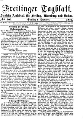 Freisinger Tagblatt (Freisinger Wochenblatt) Samstag 6. Dezember 1873