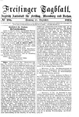 Freisinger Tagblatt (Freisinger Wochenblatt) Sonntag 21. Dezember 1873